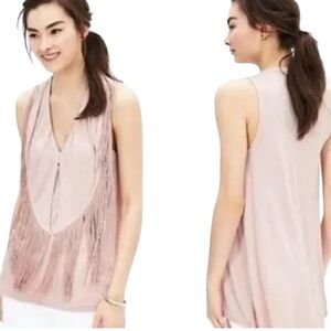 Banana Republic Fringed Detail Sleeveless Top